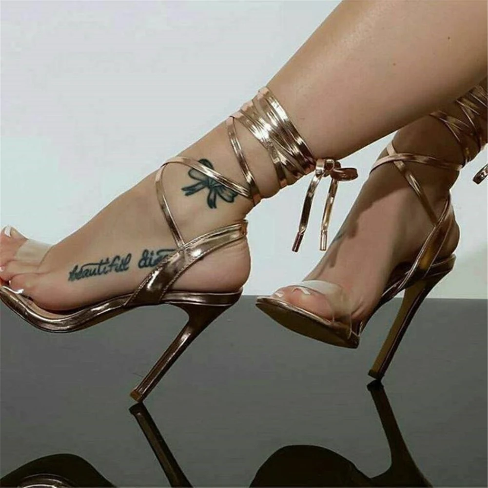 2019 New plus size 47 sexy PVC shoelaces high heels Women Shoes sandals Prom lady Summer Party ankle-wrap Shoes Woman
2019 New plus size 47 sexy PVC shoelaces high heels Women Shoes sandals Prom lady Summer Party ankle-wrap Shoes Woman