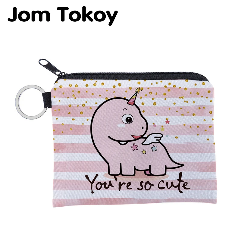 Jomtokoy Cute Stripe Dinosa Printing Waterproof Purse Card Key Pouch Small Zipper Coin Purse Card Holder Mini Square Wallet
Jomtokoy Cute Stripe Dinosa Printing Waterproof Purse Card Key Pouch Small Zipper Coin Purse Card Holder Mini Square Wallet