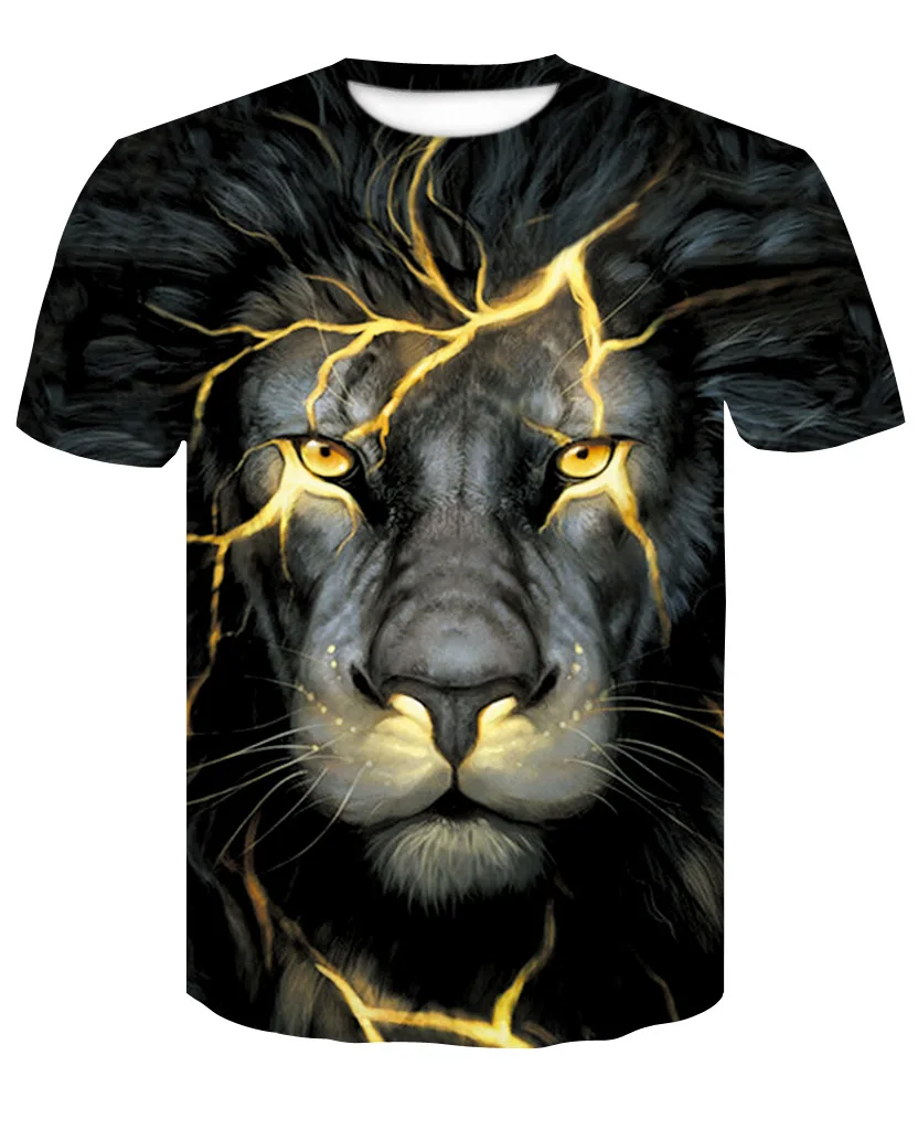 New 3D Print Lightning lion Cool T-shirt Men/Women Short Sleeve Summer Leisure Tops Tees Lion King Series Fashion T shirt
New 3D Print Lightning lion Cool T-shirt Men/Women Short Sleeve Summer Leisure Tops Tees Lion King Series Fashion T shirt