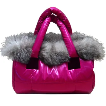 Fashion Handbag Shoulder Bag Women Tote Fox Fur Space Feather Padding Purse Luxury Brand Designer Pure Color sac a main bolsa
Fashion Handbag Shoulder Bag Women Tote Fox Fur Space Feather Padding Purse Luxury Brand Designer Pure Color sac a main bolsa