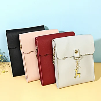 Korean Version Women Small Square Package The Cover Deer Totes Mobile Phone Bag Cute Slung Shoulder Bags Purse 
Korean Version Women Small Square Package The Cover Deer Totes Mobile Phone Bag Cute Slung Shoulder Bags Purse