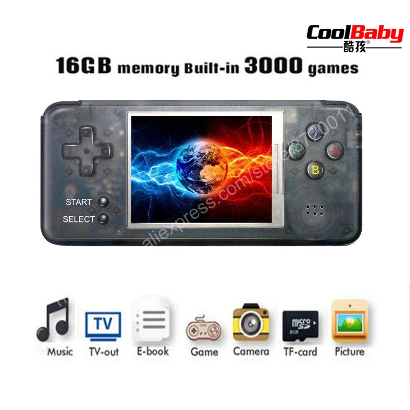 RS-97 Classic Retro Handheld Game Player Mini Video Game Console 3.0 inch Screen with 16GB Portable Built-in 3000 Games
RS-97 Classic Retro Handheld Game Player Mini Video Game Console 3.0 inch Screen with 16GB Portable Built-in 3000 Games