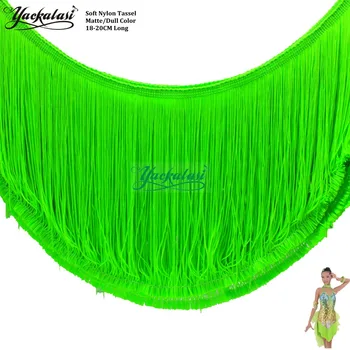 YACKALASI 5 Yards/Lot Dress Fringe Tassel Matte Soft Matte Color Nylon Fluor Latin Dress Trims Curtain Trimming 18-20CM
YACKALASI 5 Yards/Lot Dress Fringe Tassel Matte Soft Matte Color Nylon Fluor Latin Dress Trims Curtain Trimming 18-20CM