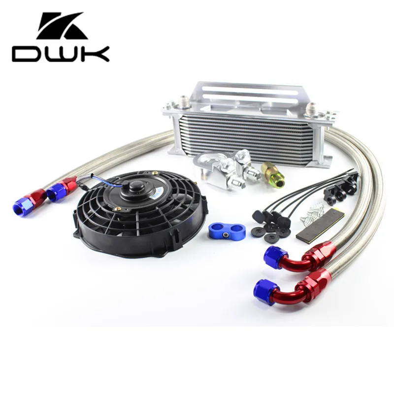 DWK-Universal 13 Row AN10 13Rows Oil Cooler Kits+Filter Adaptor Kits+Oil Cooler Bracket+7" Oil Cooler Fan OA-13SL-02SL-SF
DWK-Universal 13 Row AN10 13Rows Oil Cooler Kits+Filter Adaptor Kits+Oil Cooler Bracket+7" Oil Cooler Fan OA-13SL-02SL-SF