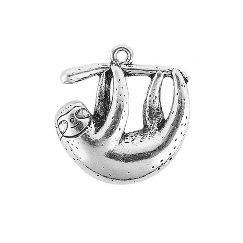 DoreenBeads Zinc Based Alloy Pendant Sloths Animal Antique Silver Charms Jewelry DIY Components 26mm(1") x 24mm(1"), 2 PCs
DoreenBeads Zinc Based Alloy Pendant Sloths Animal Antique Silver Charms Jewelry DIY Components 26mm(1") x 24mm(1"), 2 PCs