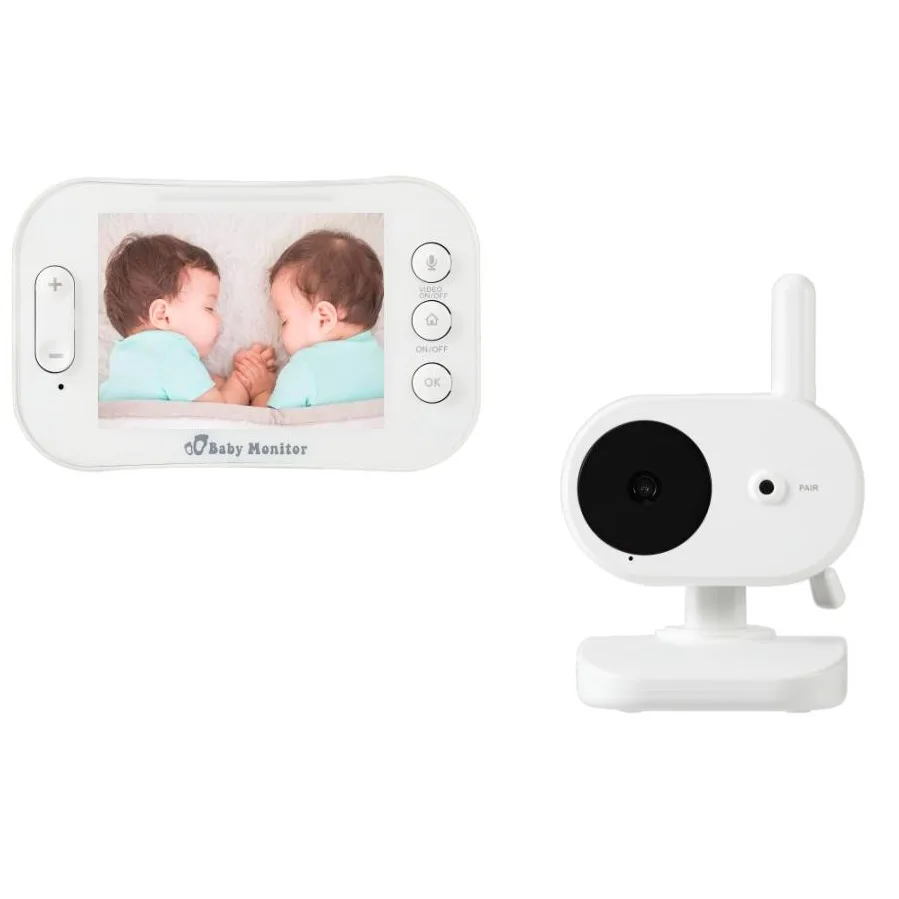 Video Nanny baby phone camera bebe monitor 3.5 inch TFT LCD IR Night Vision 2 way Talk Temperature Sensor 4 Lullabies
Video Nanny baby phone camera bebe monitor 3.5 inch TFT LCD IR Night Vision 2 way Talk Temperature Sensor 4 Lullabies