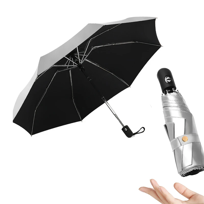 

Automatic Mini Pocket Umbrella Female Anti UV Sun Five Folding Umbrellas Rain Women Parasol 8K Windproof Travel sombrilla playa