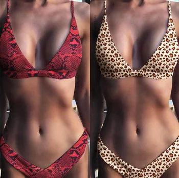Leopard Print Triangle Bikinis Women Push Up Brazilian Bikini Set Snakskin Swimwear Summer Swimsuit Bathing Suit Biquini Female
Leopard Print Triangle Bikinis Women Push Up Brazilian Bikini Set Snakskin Swimwear Summer Swimsuit Bathing Suit Biquini Female