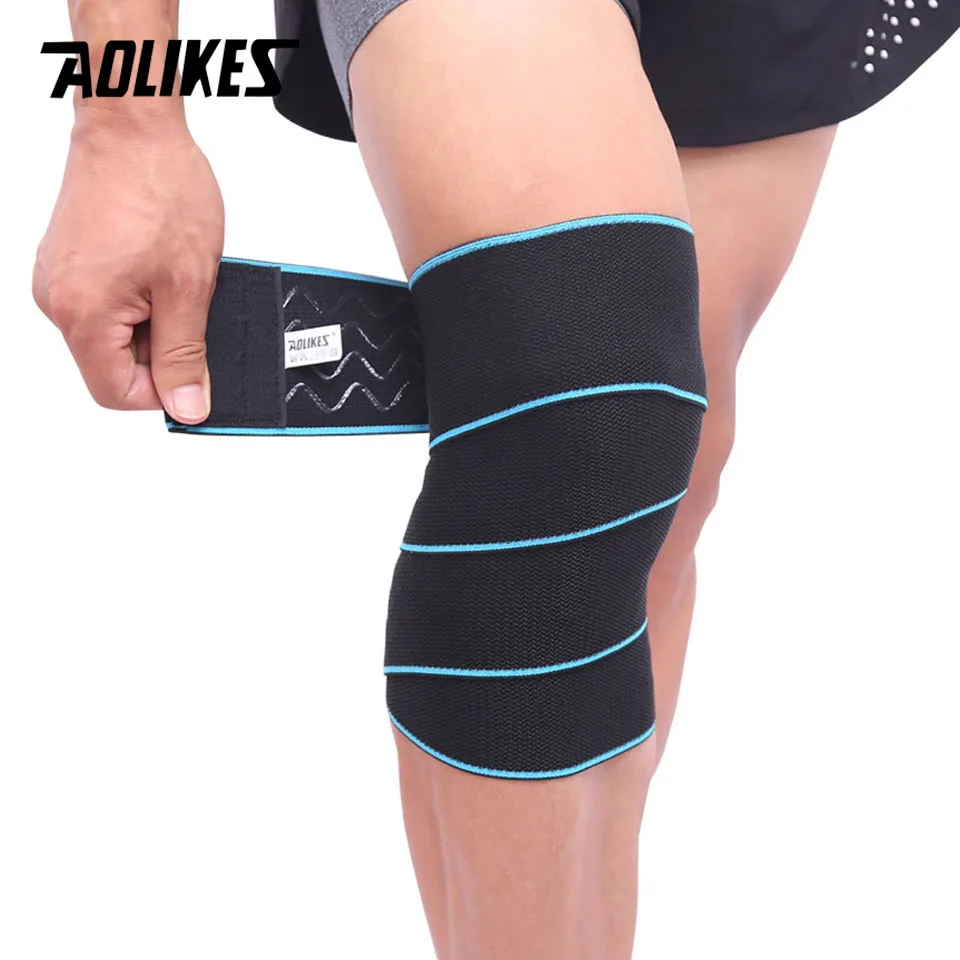 AOLIKES 1PCS Sports Wrapped Compression Protective Knee Bandages Elastic WeightLifting Fitness Prevent Knee Sprain
AOLIKES 1PCS Sports Wrapped Compression Protective Knee Bandages Elastic WeightLifting Fitness Prevent Knee Sprain