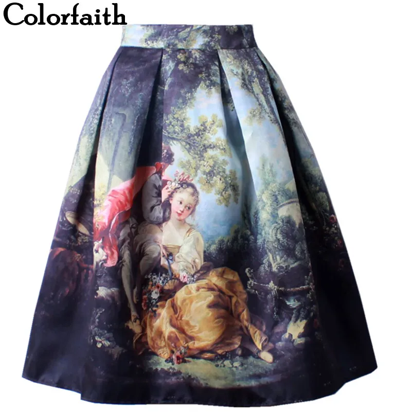 2016 Virgin Mary Printed Women Skirt Royal Vintage Retro Fantasy Oil Painting High Waist Midi Skirt Circle Saia Femininas SK031
2016 Virgin Mary Printed Women Skirt Royal Vintage Retro Fantasy Oil Painting High Waist Midi Skirt Circle Saia Femininas SK031