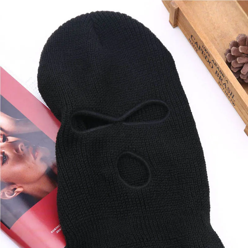3 Hole Ski Mask Balaclava Knit Hat Face Shield Beanie Cap Windproof Mask Keeping Your Face Warm
3 Hole Ski Mask Balaclava Knit Hat Face Shield Beanie Cap Windproof Mask Keeping Your Face Warm