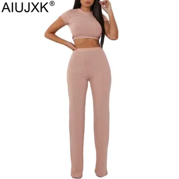 AIUJXK 2019 Fsahion Ribbed Pink 2 Two Piece Set Crop Top And Pant Women Summer High Elastic Casual Cotton Suits Woman Clothes
AIUJXK 2019 Fsahion Ribbed Pink 2 Two Piece Set Crop Top And Pant Women Summer High Elastic Casual Cotton Suits Woman Clothes