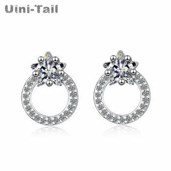 Uini-Tail hot new 925 sterling silver micro-inlaid fashion temperament five-pointed star earrings cute sweet star earrings ED246
Uini-Tail hot new 925 sterling silver micro-inlaid fashion temperament five-pointed star earrings cute sweet star earrings ED246