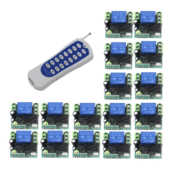 Remote control switch intelligent household appliances switch 16pcs DC 12V 10 smart switch Fixed code SKU: 5465
Remote control switch intelligent household appliances switch 16pcs DC 12V 10 smart switch Fixed code SKU: 5465