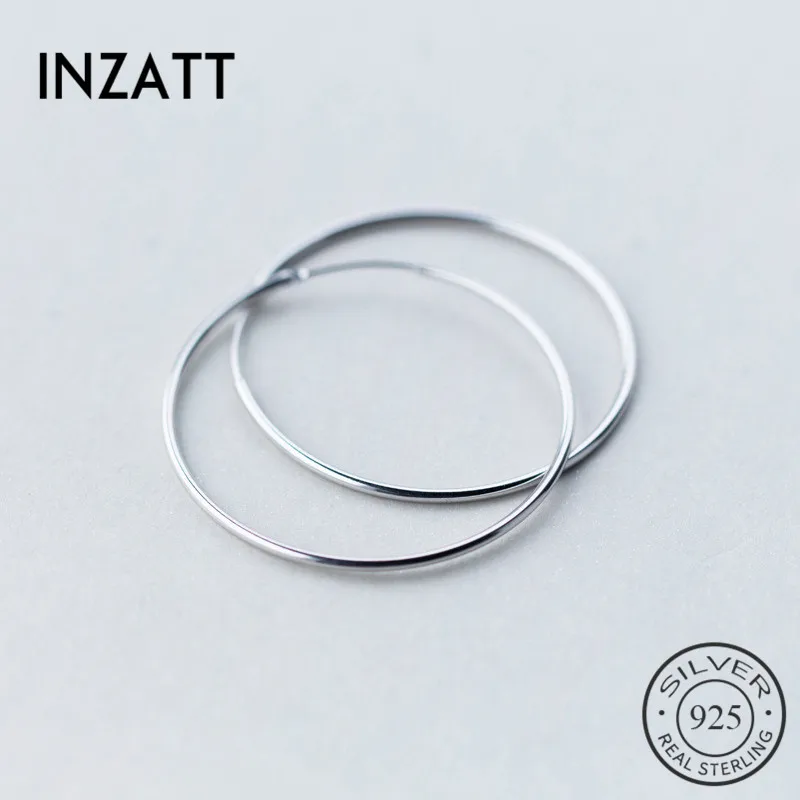 INZATT Minimalist Geometric 1cm-6cm Round Hoop Earrings For Unisex Accessories party Smooth surface Real 925 Silver Jewelry Gift
INZATT Minimalist Geometric 1cm-6cm Round Hoop Earrings For Unisex Accessories party Smooth surface Real 925 Silver Jewelry Gift