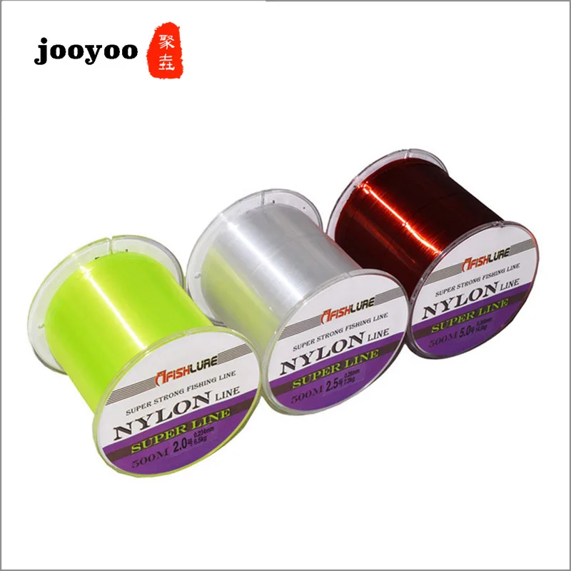 Fishing Line 500m Nylon Braided Fishing Line 0.4/0.6/0.8 Fishing Line Monofilament Fly Nylon Not Fluorocarbon Fishing jooyoo
Fishing Line 500m Nylon Braided Fishing Line 0.4/0.6/0.8 Fishing Line Monofilament Fly Nylon Not Fluorocarbon Fishing jooyoo