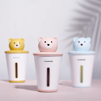 300ML Capacity Cute Bear Shape Ultrasonic Mist Maker Car Air Humidifier Household Atomizer Desktop Diffuser Fogger
300ML Capacity Cute Bear Shape Ultrasonic Mist Maker Car Air Humidifier Household Atomizer Desktop Diffuser Fogger