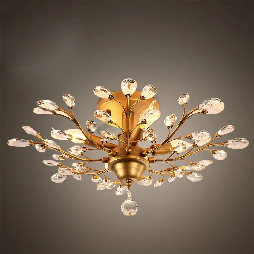 Crystal Gold Chandelier Modern Living Room lustres de cristal Decoration Pendants Chandeliers Home Lighting Lndoor Lamp
Crystal Gold Chandelier Modern Living Room lustres de cristal Decoration Pendants Chandeliers Home Lighting Lndoor Lamp