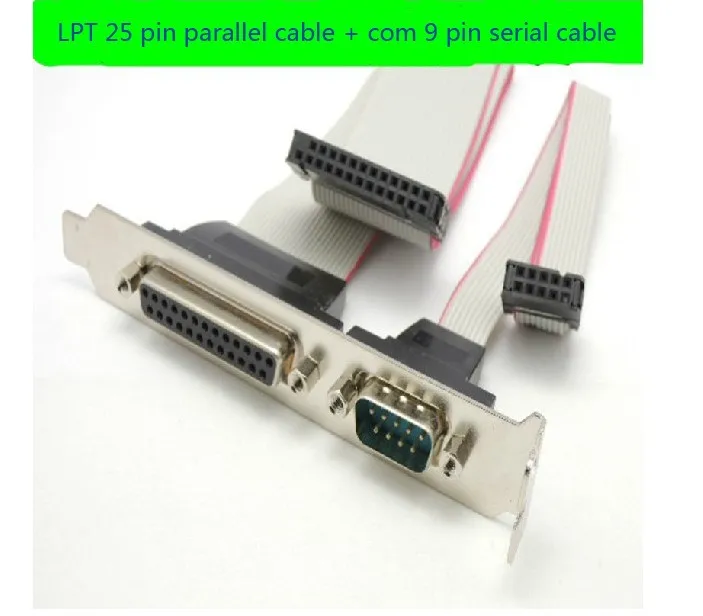 LPT 25 pin printer parallel port + rs232 / com db9 serial port cable desktop pc rear bracket Profile 30cm
LPT 25 pin printer parallel port + rs232 / com db9 serial port cable desktop pc rear bracket Profile 30cm