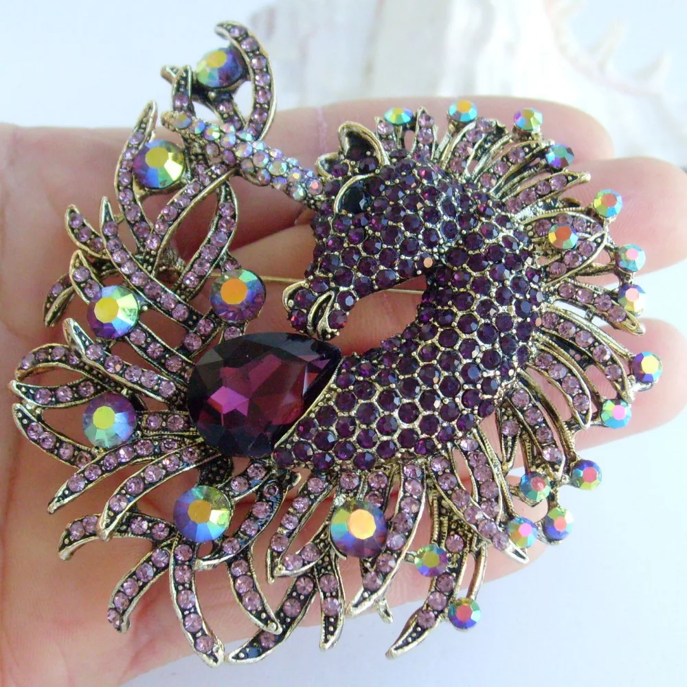 Unique 3.15" Purple Austrian Crystal Unicorn Animal Horse Brooch Pin Pendant EE05954C2
Unique 3.15" Purple Austrian Crystal Unicorn Animal Horse Brooch Pin Pendant EE05954C2