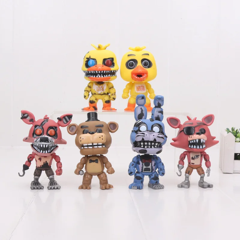 6pcs/set 10CM Five Nights At Freddy's Nightmare CHICA FREDDY BONNIE Nightmare FOXY FNAF Collection Figure PVC Action Figure Toy
6pcs/set 10CM Five Nights At Freddy's Nightmare CHICA FREDDY BONNIE Nightmare FOXY FNAF Collection Figure PVC Action Figure Toy