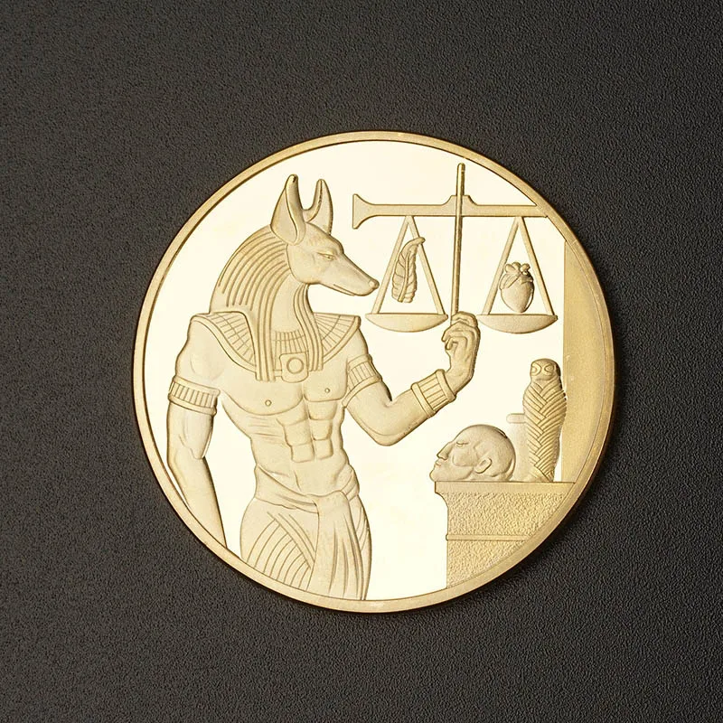 Gold Plated Egypt Death Protector Anubis Coin Copy Coins Egyptian God Of Death Commemorative Coins Collection Gift
Gold Plated Egypt Death Protector Anubis Coin Copy Coins Egyptian God Of Death Commemorative Coins Collection Gift