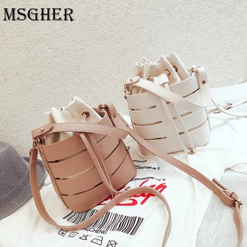 MSGHER Drawstring Bucket Bag For Women 2019 Mini PU Leather Crossbody Bags Ladies Shoulder Bags Female Handbags Pure Color Bags
MSGHER Drawstring Bucket Bag For Women 2019 Mini PU Leather Crossbody Bags Ladies Shoulder Bags Female Handbags Pure Color Bags