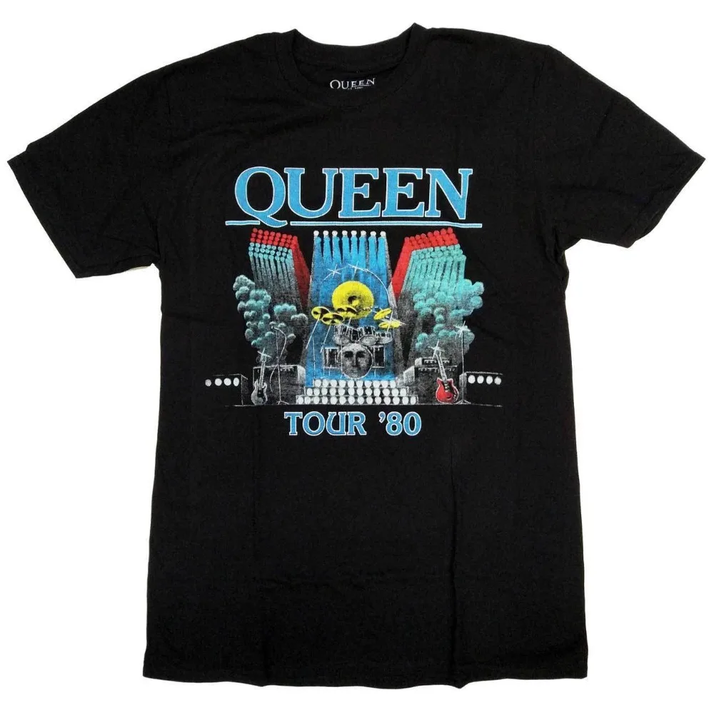 Queen T Shirt - Tour 80 Retro Design 100% Officially Licensed Bohemian Rhapsody
Queen T Shirt - Tour 80 Retro Design 100% Officially Licensed Bohemian Rhapsody