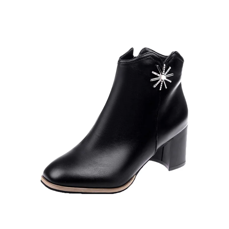 2019 autumn and winter new Martin boots zipper with high heel women's booties black ljj 0228
2019 autumn and winter new Martin boots zipper with high heel women's booties black ljj 0228