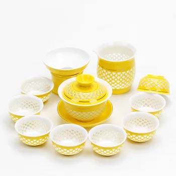 2017 Ceramic Kung Fu Tea Set Rainbow Cup Gold Line Blue and White Porcelain tea set
2017 Ceramic Kung Fu Tea Set Rainbow Cup Gold Line Blue and White Porcelain tea set