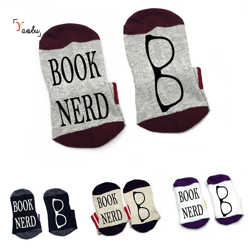 Book Nerd Socks Book Nerd Socks cotton comfortable Men Women Socks with a silhouette of glassess
Book Nerd Socks Book Nerd Socks cotton comfortable Men Women Socks with a silhouette of glassess