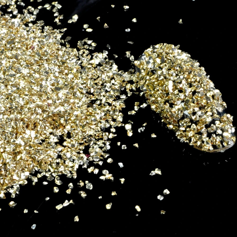 1 Box 0.4-0.6mm Gold Glass Fragments Nail Glitter Crushed Shell Acrylic 3D DIY Polish Nail Art Decoration Tools D8020
1 Box 0.4-0.6mm Gold Glass Fragments Nail Glitter Crushed Shell Acrylic 3D DIY Polish Nail Art Decoration Tools D8020