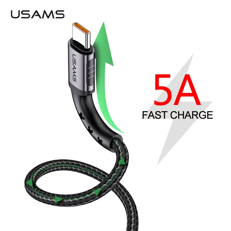 USAMS 5A fast charge USB C Cable Type C Cable,fast charging cable 1.2M Phone Charger cable For Huawei OPPO Samsung S8 s9 LG Cabo
USAMS 5A fast charge USB C Cable Type C Cable,fast charging cable 1.2M Phone Charger cable For Huawei OPPO Samsung S8 s9 LG Cabo