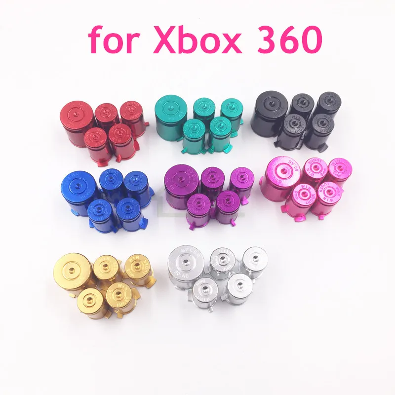 For Xbox 360 Controller Buttons Aluminium Alloy Metal material 9mm ABXY Bullet buttons kit replacement for Xbox360 Controller
For Xbox 360 Controller Buttons Aluminium Alloy Metal material 9mm ABXY Bullet buttons kit replacement for Xbox360 Controller