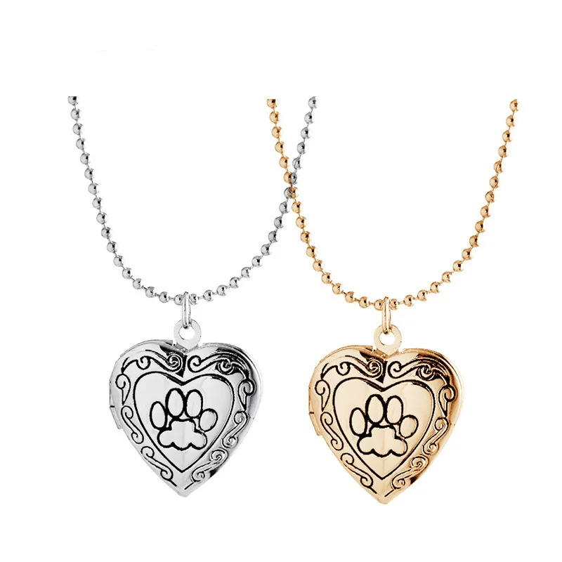 SUTEYI Photo Frame Memory Locket Necklace Silver/Gold Color Pendant Pet Cat Dog Paw Footprint Necklace Mother's Day Gift Jewelry
SUTEYI Photo Frame Memory Locket Necklace Silver/Gold Color Pendant Pet Cat Dog Paw Footprint Necklace Mother's Day Gift Jewelry