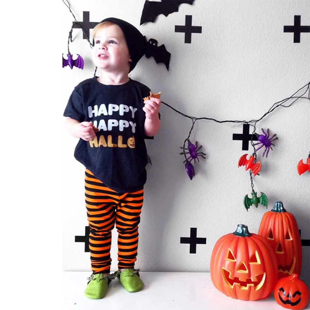 Kids Clothes 2PCS Halloween children Kids Letter Pumpkin Print Top +Pants Baby Clothes Set Outfit Vetement Enfant Fille
Kids Clothes 2PCS Halloween children Kids Letter Pumpkin Print Top +Pants Baby Clothes Set Outfit Vetement Enfant Fille