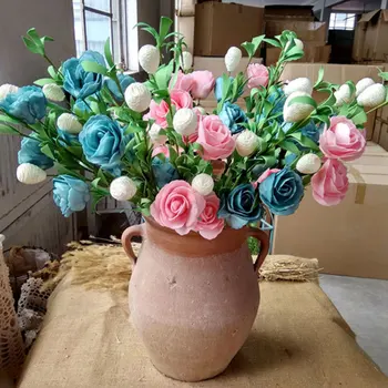 5 Pcs Simulation Artificial Flower Fake Rose Bouquet Decoration European Style for Wedding TB Sale
5 Pcs Simulation Artificial Flower Fake Rose Bouquet Decoration European Style for Wedding TB Sale