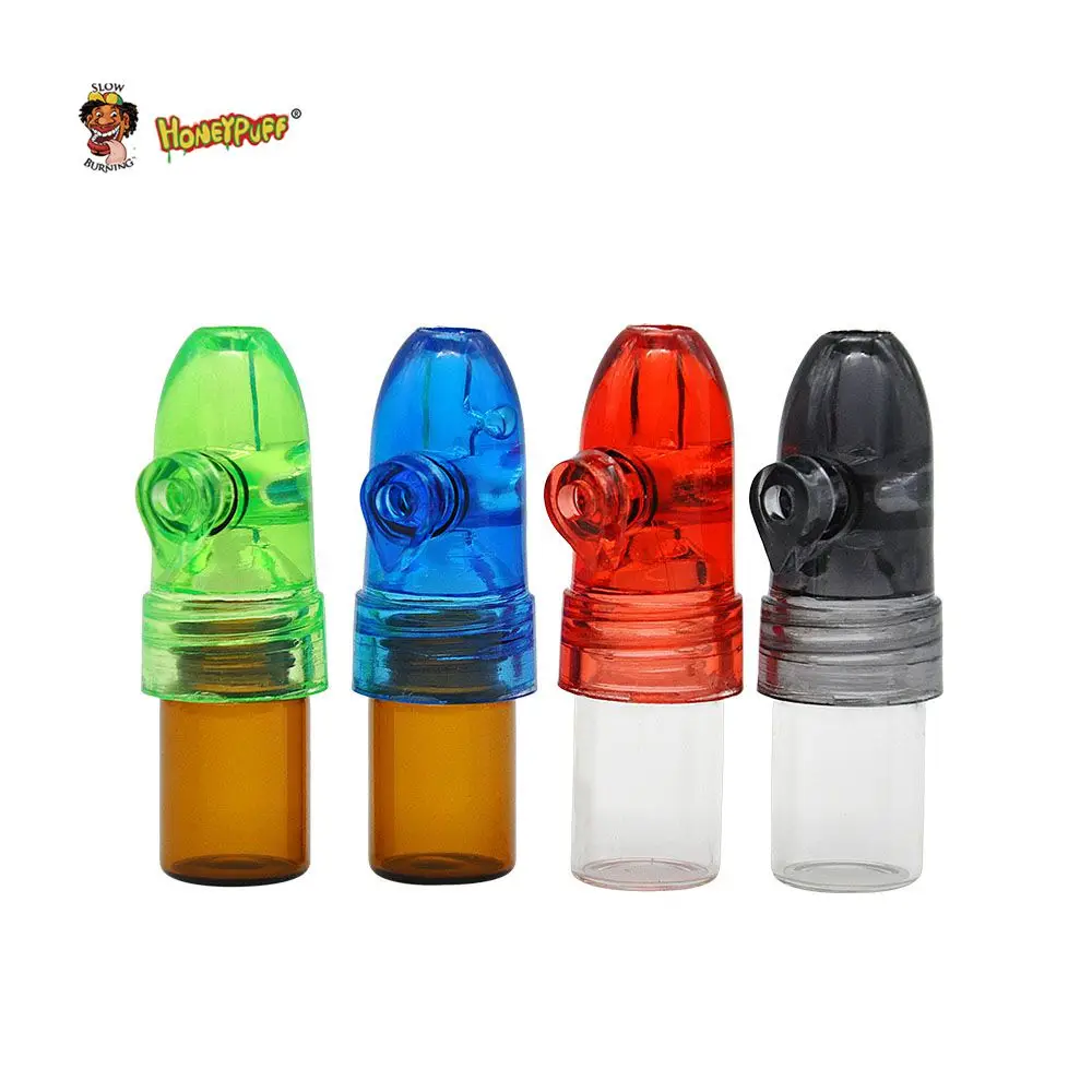 HONEYPUFF 1PC Glass Bottle 53mm/67mm/82mm Snuff Dispenser Bullet Rocket Snorter Snorter Sniffer Color Random
HONEYPUFF 1PC Glass Bottle 53mm/67mm/82mm Snuff Dispenser Bullet Rocket Snorter Snorter Sniffer Color Random