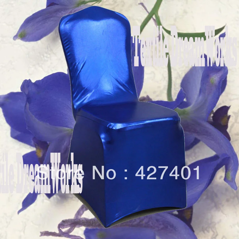 Hot Sale Royal Blue Metallic Shiny Two-way Spandex Chair Cover / Lycra Chair Cover Arch Front For Wedding Decoration
Hot Sale Royal Blue Metallic Shiny Two-way Spandex Chair Cover / Lycra Chair Cover Arch Front For Wedding Decoration