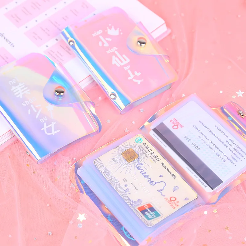 2019 New Fashion Transparent Laser Bright PVC Card Holder Small Short Coin Purse Mini Wallet Pocket Bag Gifts for Kids Girls
2019 New Fashion Transparent Laser Bright PVC Card Holder Small Short Coin Purse Mini Wallet Pocket Bag Gifts for Kids Girls
