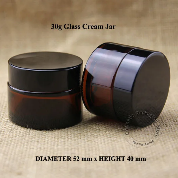 20pcs/lot 30g Glass Amber Facial Cream Jar Empty Women 1OZ Cosmetic Sample 30ml Container Emulsion Refillable Pot Black Lid
20pcs/lot 30g Glass Amber Facial Cream Jar Empty Women 1OZ Cosmetic Sample 30ml Container Emulsion Refillable Pot Black Lid