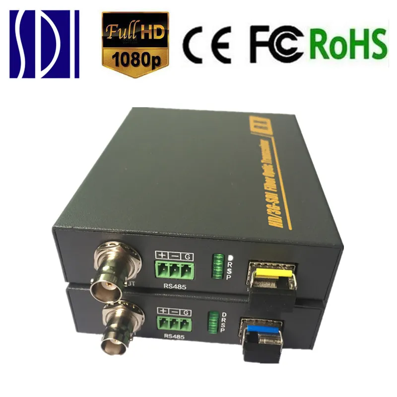 HD-SDI оптический трансивер Волокно к SDI Media Converter с RS485 3G-SDI Волокно-оптический