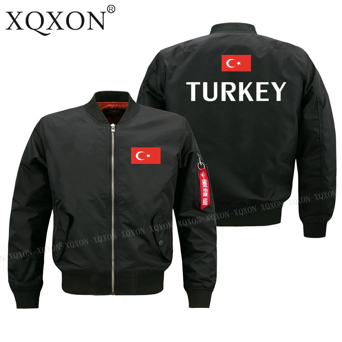 XQXON-2018 Military style Bomber Jacket high quality Turkey flag design baseballer pilot men jackets Coats top J193
XQXON-2018 Military style Bomber Jacket high quality Turkey flag design baseballer pilot men jackets Coats top J193