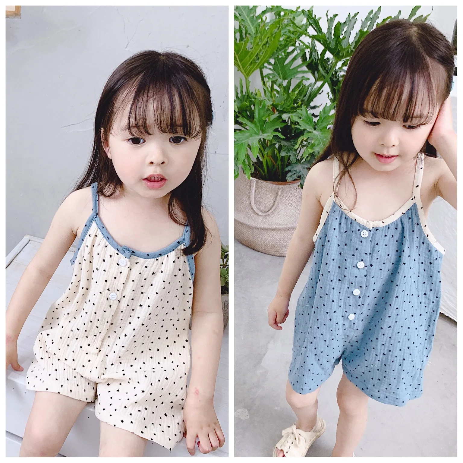 2019 Children Summer New Girl Sleeveless with Star Pattern Sling Casual Loose Jumpsuit Toddler Baby Cotton Suspender Short Pants
2019 Children Summer New Girl Sleeveless with Star Pattern Sling Casual Loose Jumpsuit Toddler Baby Cotton Suspender Short Pants