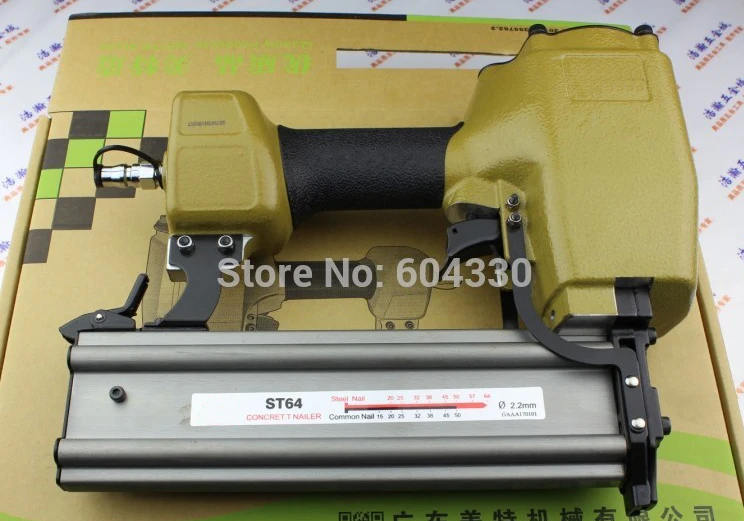 High Quality ST64 14Gague Pneumatic tool Concrete T Nailer, Brad nailer, straight finish nailer Air gun
High Quality ST64 14Gague Pneumatic tool Concrete T Nailer, Brad nailer, straight finish nailer Air gun