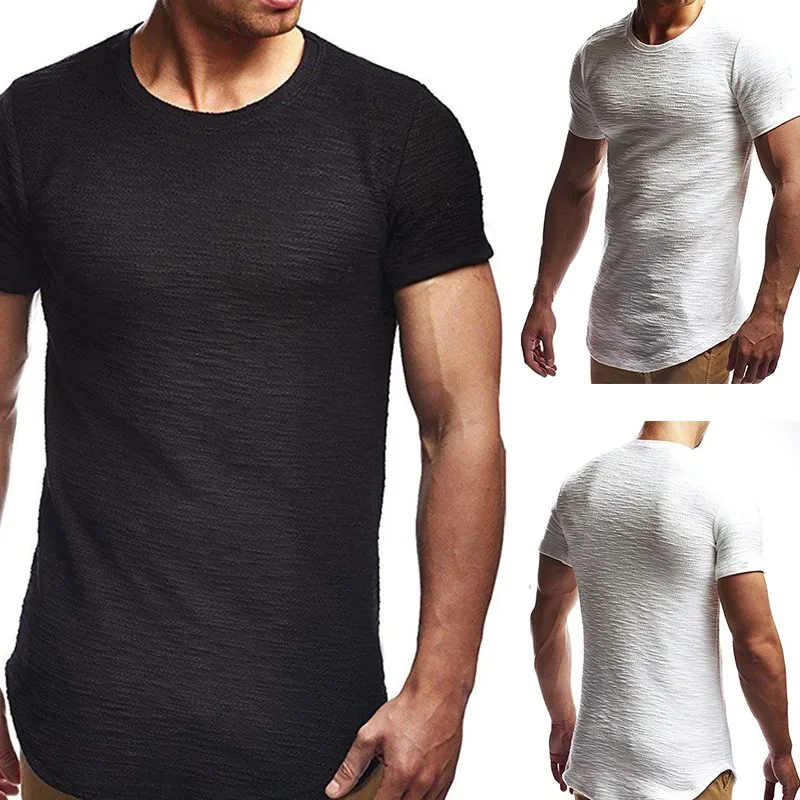 Men's cotton black and white solid color T-shirt men's brand clothing Slim T-shirt 2019 summer fashion wild short-sleeved shirt
Men's cotton black and white solid color T-shirt men's brand clothing Slim T-shirt 2019 summer fashion wild short-sleeved shirt