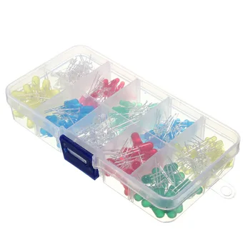 10 Values 200pcs 3mm 5mm Led Light Kit With Box Mixed Color Red Green Yellow Blue White Light Assorted Kit DIY LEDs Set
10 Values 200pcs 3mm 5mm Led Light Kit With Box Mixed Color Red Green Yellow Blue White Light Assorted Kit DIY LEDs Set