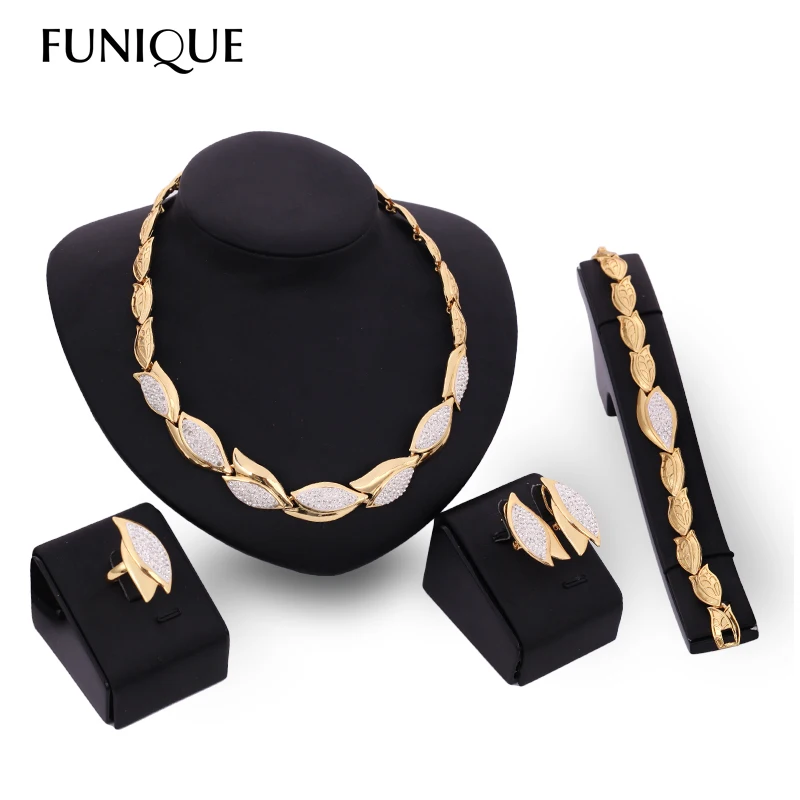 4pcs/set Gold Color Flower Dubai Jewelry Set Nigerian African Crystal Bridal Jewelry Set for Women Rhinestone Ethiopian Jewelry
4pcs/set Gold Color Flower Dubai Jewelry Set Nigerian African Crystal Bridal Jewelry Set for Women Rhinestone Ethiopian Jewelry