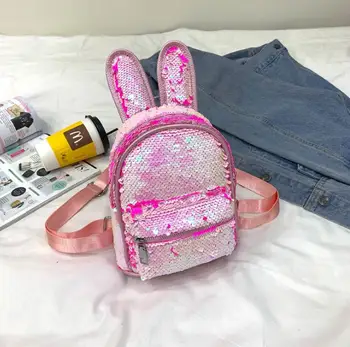 Children Kids Rabbit Ears Sequin Backpack School Bag Rucksack Kindergarten Girls Lovely Backpack
Children Kids Rabbit Ears Sequin Backpack School Bag Rucksack Kindergarten Girls Lovely Backpack