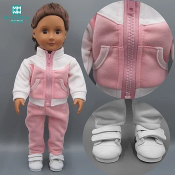 Doll clothes for 45cm American doll 43cm new born doll accessories fashion pink casual sports suit
Doll clothes for 45cm American doll 43cm new born doll accessories fashion pink casual sports suit